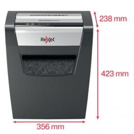 Уничтожитель (шредер) Rexel Momentum X410, 1-3 человека, 4 уровень секретности, фрагменты 4х28 мм, 10 листов, 23 л, 2104571EU