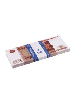 Деньги шуточные '5000 рублей', упаковка с европодвесом, AD0000112