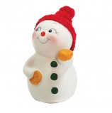 Фигурка новогодняя 'Снеговик с монетами', 8 см, керамика, 41745