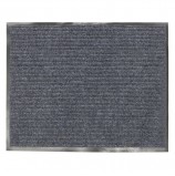 Коврик входной ворсовый влаго-грязезащитный VORTEX, 120х150 см, толщина 7 мм, серый, 22099