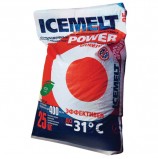 Реагент антигололедный 25 кг, ICEMELT Power, до -31С, натрий + ингибитор коррозии, мешок