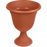 Кашпо-вазон для цветов 10 л, с подставкой-ножкой, 'Ливия', высота 44 см, диаметр 35 см, коричневое, IDEA, М 3203