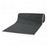 Коврик-дорожка ворсовый влаго-грязезащитный ЛАЙМА, 120х1500 см, толщина 7 мм, черный, 602883