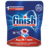 Таблетки для мытья посуды в посудомоечных машинах 25 шт. FINISH (Финиш) All in 1, 3025693