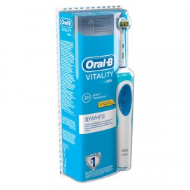Зубная щетка электрическая ORAL-B (Орал-би) Vitality 3D White D12.513, 'Отбеливающая', блистер