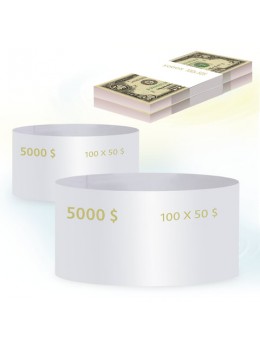 Бандероли кольцевые, комплект 500 шт., номинал 50 долларов