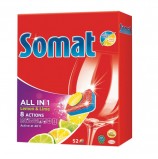 Таблетки для мытья посуды в посудомоечных машинах 52 шт. SOMAT (Сомат) All-in-1, 2072246
