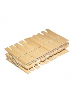 Прищепки бельевые деревянные, комплект 20 шт., универсальные, YORK 'Eco', 96050