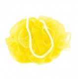 Мочалка для тела, нейлон, 32 г (9х9х9 см), желтая, 'Шар', TIAMO 'Original', 12627