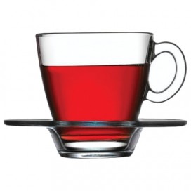 Набор кофейный на 6 персон (6 чашек объемом 72 мл, 6 блюдец), стекло, 'Aqua', PASABAHCE, 95756