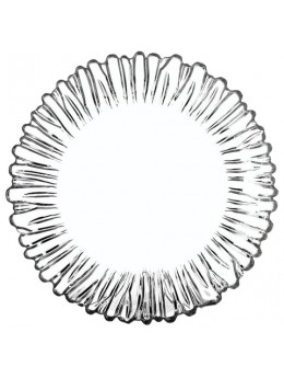 Набор тарелок, 6 шт., диаметр 205 мм, фигурное стекло, 'Aurora', PASABAHCE, 10512
