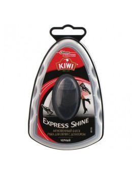 Губка для обуви KIWI 'Express Shine', черная, с дозатором, 644455