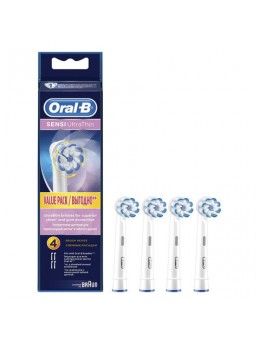 Насадки для электрической зубной щетки ORAL-B (Орал-би) 'Sensi Ultrathin EB60', КОМПЛЕКТ 4 шт., 53019233 Насадки для электрической зубной щетки ORAL-B (Орал-би) 'Sensi Ultrathin EB60', КОМПЛЕКТ 4 шт., 53019233