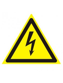 Знак предупреждающий 'Опасность поражения электрическим током', треугольник, 200х200х200 мм, 610007/W 08