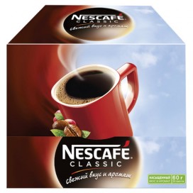 Кофе растворимый NESCAFE 'Classic', гранулированный, 30 пакетов по 2 г (упаковка 60 г), 12267715