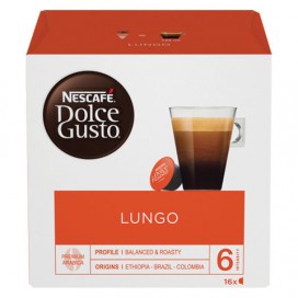 Капсулы для кофемашин NESCAFE Dolce Gusto Lungo, натуральный кофе 16 шт. х 7 г, 5219842