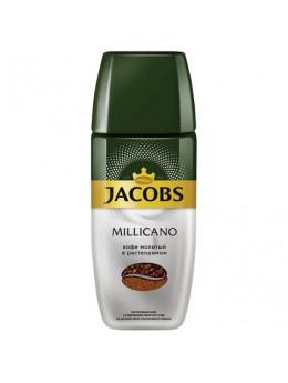 Кофе молотый в растворимом JACOBS MONARCH 'Millicano', сублимированный, 95 г, стеклянная банка, 41015 Кофе молотый в растворимом JACOBS MONARCH 'Millicano', сублимированный, 95 г, стеклянная банка, 41015