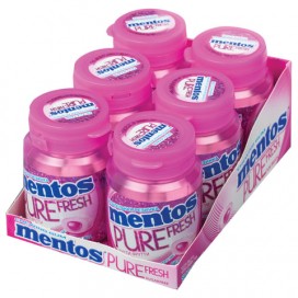 Жевательная резинка MENTOS Pure Fresh (Ментос) 'Тутти-Фрутти', 54 г, банка, 39248