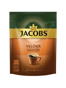 Кофе растворимый JACOBS 'Velour', 140 г, мягкая упаковка, 58874 Кофе растворимый JACOBS 'Velour', 140 г, мягкая упаковка, 58874