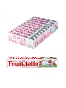 Жевательная конфета FRUITTELLA (Фруттелла) 'Клубничный йогурт', 41 г, 86785 Жевательная конфета FRUITTELLA (Фруттелла) 'Клубничный йогурт', 41 г, 86785