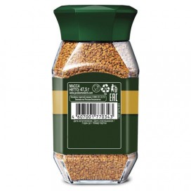 Кофе растворимый JACOBS MONARCH, 47,5 г, стеклянная банка, 6099