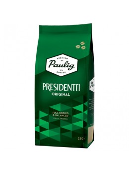 Кофе в зернах PAULIG (Паулиг) 'Presidentti Original', натуральный, 250 г, вакуумная упаковка, 16570