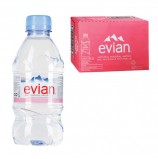 Вода негазированная минеральная EVIAN (Эвиан), 0,33 л, пластиковая бутылка, 13860