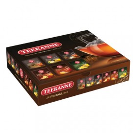 Чай TEEKANNE (Тикане), набор 6 вкусов, ассорти 'Assorted Box', 24 пакетика, Германия
