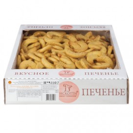 Печенье БИСКОТТИ (Россия) 'Маковые рогалики', сдобное, 1,5 кг, весовое, гофрокороб