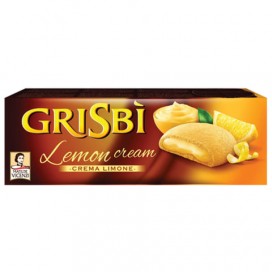 Печенье GRISBI (Гризби) 'Lemon cream', с начинкой из лимонного крема, 150 г, Италия, 13828