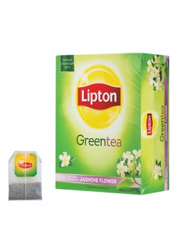 Чай LIPTON (Липтон) 'Jasmine Flowers', зеленый с цветами жасмина, 100 пакетиков по 1,4 г, 21155433 Чай LIPTON (Липтон) 'Jasmine Flowers', зеленый с цветами жасмина, 100 пакетиков по 1,4 г, 21155433