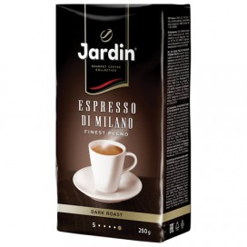 Кофе молотый JARDIN (Жардин) 'Espresso di Milano', натуральный, 250 г, вакуумная упаковка, 0563-26