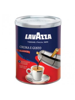Кофе молотый LAVAZZA (Лавацца) 'Crema e Gusto', натуральный, 250 г, жестяная банка, 3882