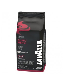 Кофе в зернах LAVAZZA (Лавацца) 'Gusto Pieno Expert', натуральный, 1000 г, вакуумная упаковка, 4338