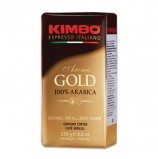 Кофе молотый KIMBO 'Aroma Gold Arabica' (Кимбо 'Арома Голд Арабика'), натуральный, 250 г, вакуумная упаковка