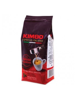 Кофе в зернах KIMBO 'Espresso Napoletano' (Кимбо 'Эспрессо Наполетано'), натуральный, 250 г, вакуумная упаковка