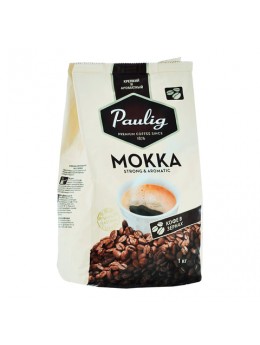 Кофе в зернах PAULIG (Паулиг) 'Mokka', натуральный, 1000 г, вакуумная упаковка, 16669