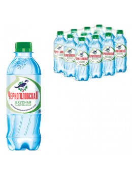 Вода ГАЗИРОВАННАЯ минеральная 'ЧЕРНОГОЛОВСКАЯ', 0,33 л, пластиковая бутылка Вода ГАЗИРОВАННАЯ минеральная 'ЧЕРНОГОЛОВСКАЯ', 0,33 л, пластиковая бутылка