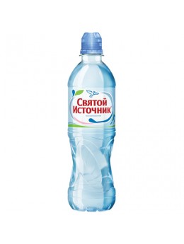 Вода негазированная питьевая СВЯТОЙ ИСТОЧНИК 'Спорт', 0,5 л, пластиковая бутылка, 12031256