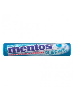 Жевательная резинка MENTOS Pure Fresh (Ментос) 'Ролл Свежая Мята', 15,5 г, 87545 Жевательная резинка MENTOS Pure Fresh (Ментос) 'Ролл Свежая Мята', 15,5 г, 87545