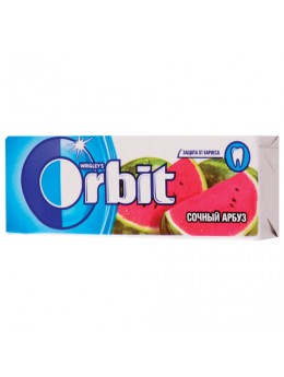 Жевательная резинка ORBIT (Орбит) 'Сочный арбуз', 10 подушечек, 13,6 г, 42113270 Жевательная резинка ORBIT (Орбит) 'Сочный арбуз', 10 подушечек, 13,6 г, 42113270