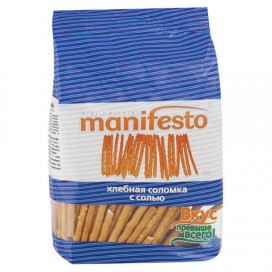 Хлебная соломка MANIFESTO, с солью, 150 г, ш/к 40056, 640