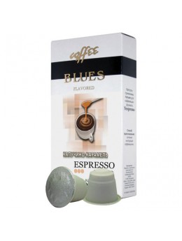 Капсулы для кофемашин NESPRESSO, 'Капучино-карамель', натуральный кофе, BLUES, 10 шт. х 5 г, 4600696101201