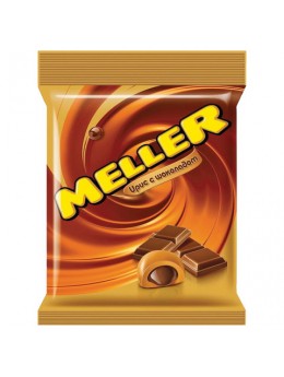 Конфеты-ирис MELLER (Меллер) с шоколадом, 100 г, пакет, 21161 Конфеты-ирис MELLER (Меллер) с шоколадом, 100 г, пакет, 21161