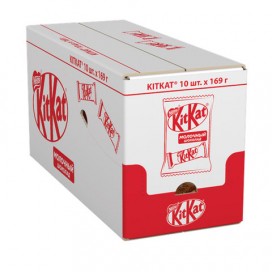 Шоколадные батончики KIT KAT с молочным шоколадом и хрустящей вафлей 169 г, 12368502
