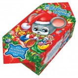 Подарок новогодний 'Мышонок Пик' с раскраской и анимацией, 200 г, НАБОР конфет, картонная упаковка, МП2019