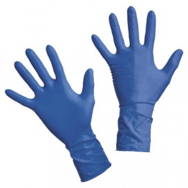 Перчатки нитриловые смотровые, КОМПЛЕКТ 100 пар (200 шт.), повышенная чувствительность, S, DERMAGRIP 'Ultra', D1101-27