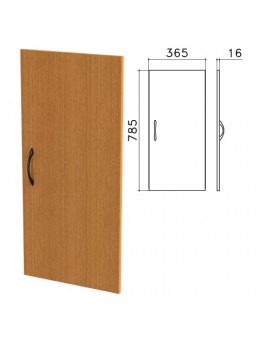 Дверь ЛДСП низкая 'Фея', 365х16х785 мм, цвет орех милан, ДФ13.5