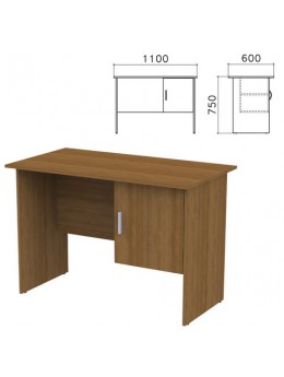 Стол письменный 'Канц', 1100х600х750 мм, тумба с дверью, цвет орех пирамидальный, СК26.9