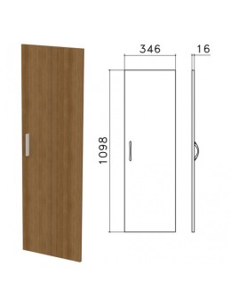 Дверь ЛДСП средняя 'Канц', 346х16х1098 мм, цвет орех пирамидальный, ДК36.9